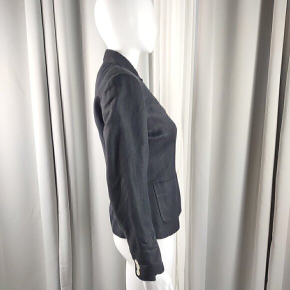 Liz Claiborne Petite Classics Three Button Black Blazer Size 2P - Picture 2 of 13